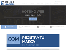 Tablet Screenshot of ibericasolutions.com